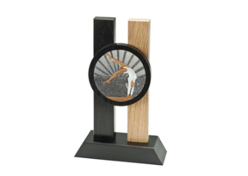 Holz Pokal Turnen Frauen FG050 - Braun / 19 cm