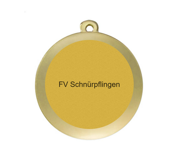 Medaille Fußball D112A Ø 50mm - Gold / 50 mm