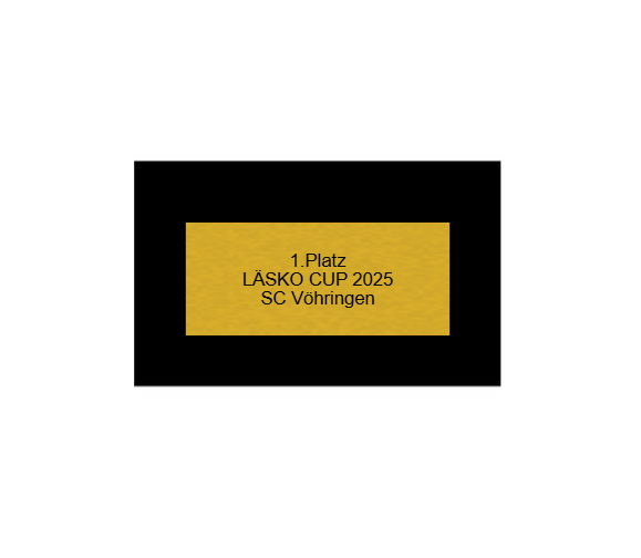 Fußballpokal 87-0 - Gold Schwarz / 55 cm