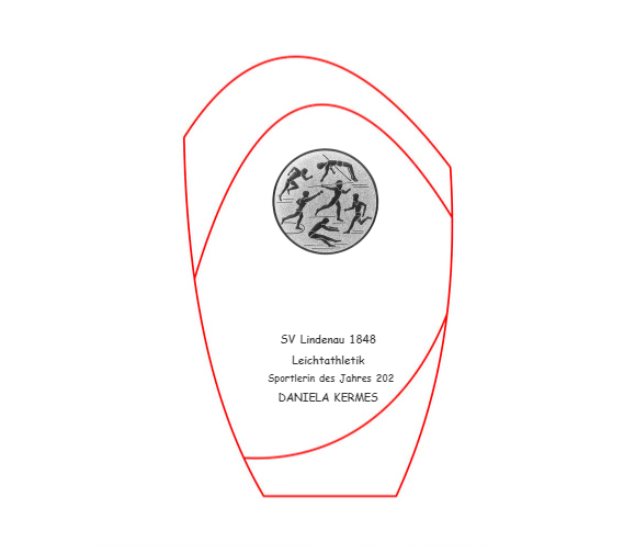 Glas Pokal Blau W55-L - Blau/Transparent / 18.5 cm