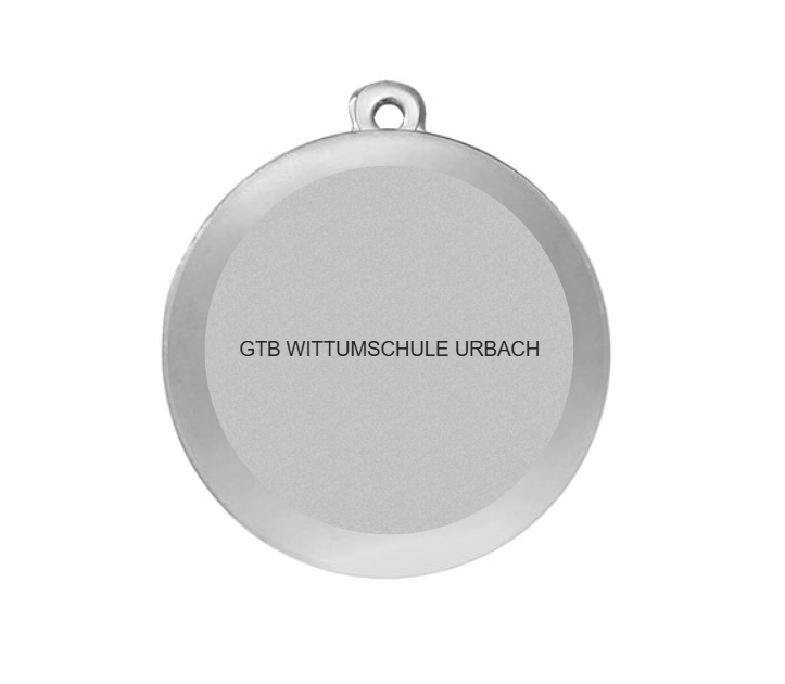 Medaille Fußball BS.ME75 50 mm - Silber / 50 mm