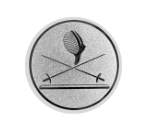 Glas Ständer W19x Schild & Emblem - 19.5 cm / Auswahl Rot