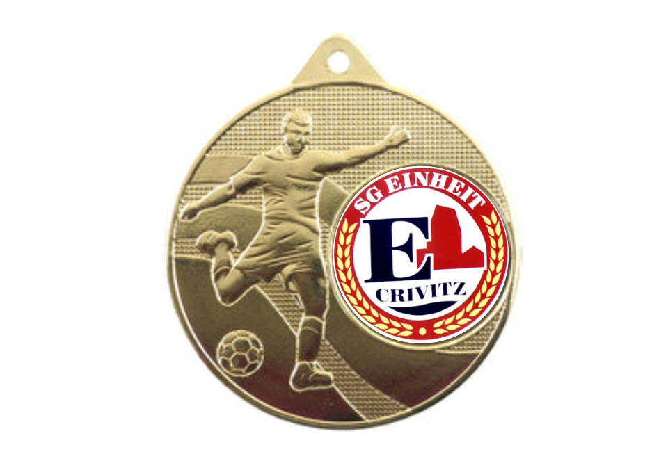 Medaille Fußball 396 Ø 50 mm - Gold / 50 mm