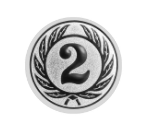 Glas Pokal 8805 blau Schild & Emblem - Silber Blau / 20 cm