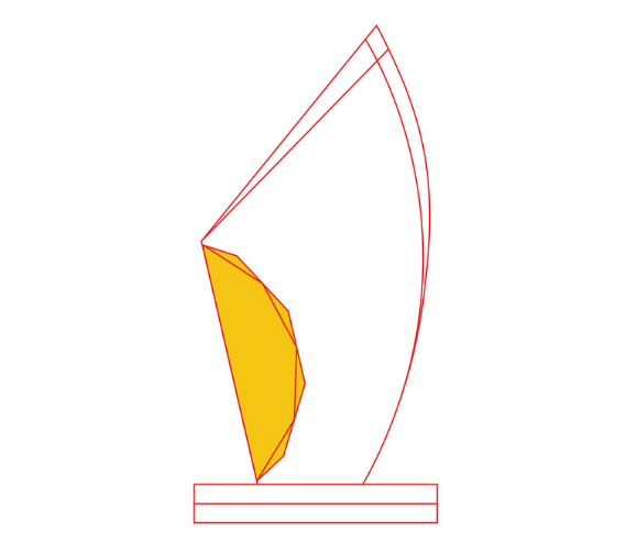 Jewel Award 73452 - Laser-Gravur / Gold / 23.5 cm