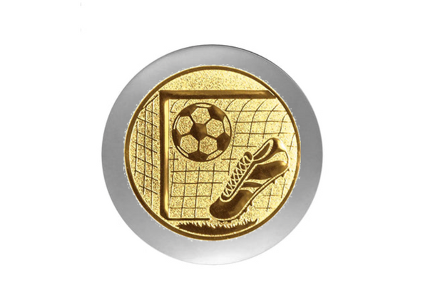 Fußballpokal 3949 - 17 cm / Silber Gold
