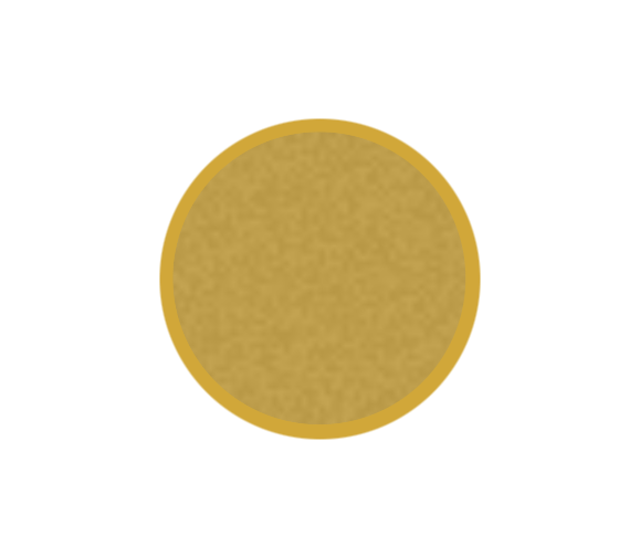 Aluminium-Emblem - 25 mm / Gold/Alu