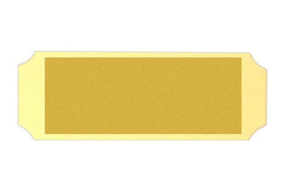 Kunststoff matt Gold slbstklebend - Gold/Kunststoff / 113 x 45 x 0.8 mm