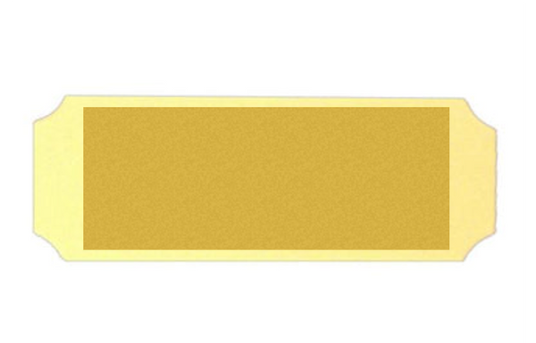 Kunststoff matt Gold slbstklebend - Gold/Kunststoff / 113 x 45 x 0.8 mm