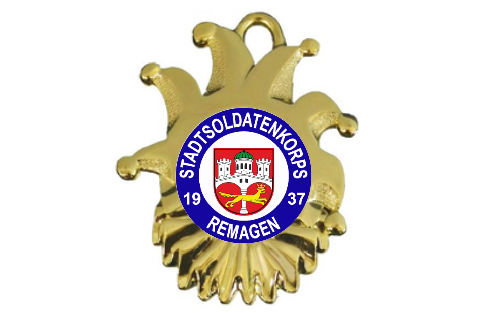 Karnevals Medaille ZM00165 - Gold / 60x50mm