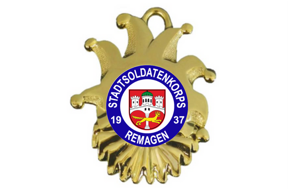 Karnevals Medaille ZM00165 - Gold / 60x50mm