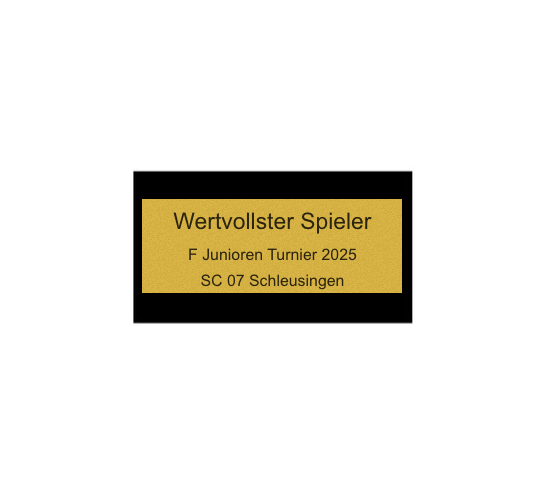 Fussball Pokal L235 - 18.5 cm / Gold Schwarz