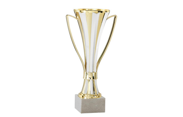 Pokal Serie 1331 - 27 cm / Gold Weiß