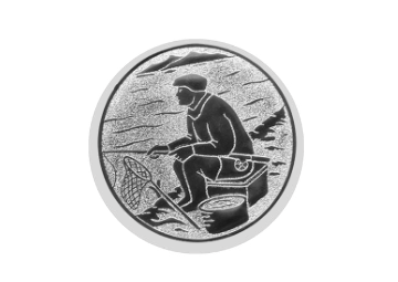 Glas Pokal 8805 blau Schild & Emblem - Silber Blau / 18 cm