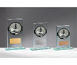 Glas Pokal Schach FG072 - Transparent Schwarz / 17 cm