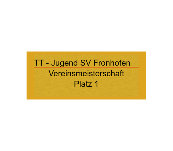 Gravurschild Gold selbstklebend - Gold / 50 x 20 mm