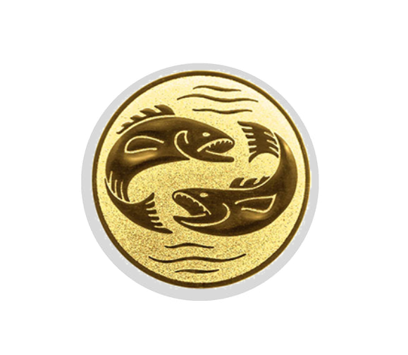 Glas Ständer W19x Schild & Emblem - 17.5 cm / Auswahl Rot