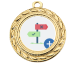 Medaille D109 Ø 40mm - 40mm / Gold