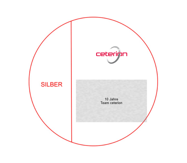 Glas Pokal 171-5 Lasergravur - Transparent / 19 cm / Silber / Laser-Gravur