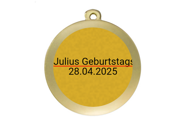 Medaille Bowling MC61G Ø 50mm - Gold/Bunt / 50 mm