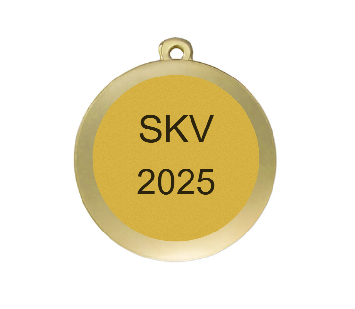 Karnevals Medaille D112K  Ø 50mm - Gold / 50 mm
