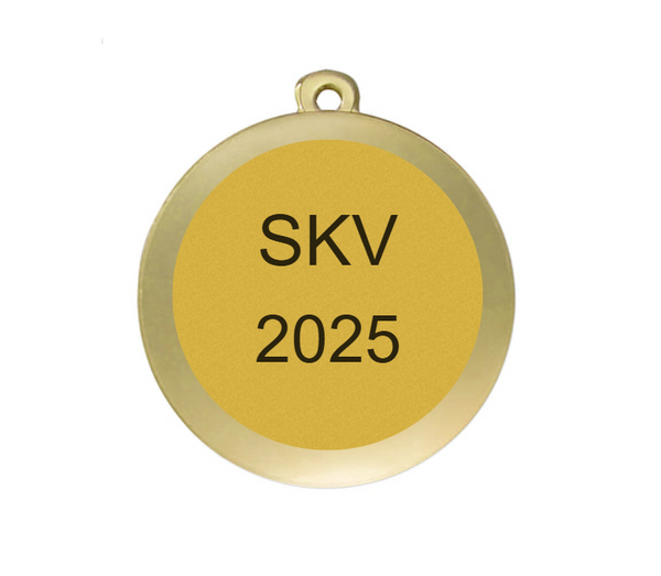 Karnevals Medaille D112K  Ø 50mm - Gold / 50 mm