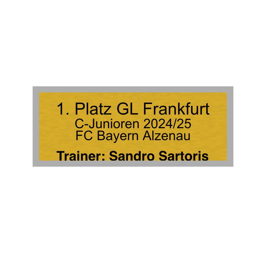 Fußball Pokal 0951 - 24 cm / Gold/Blau