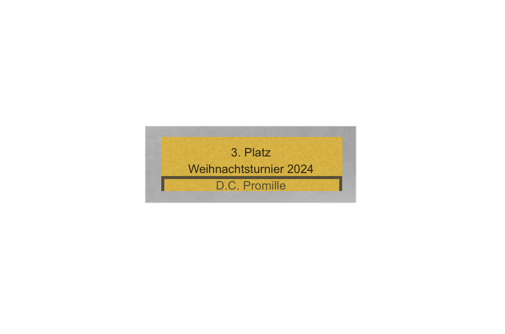 Dart Pokal PFS_009 - 22.5 cm / Silber Mehrfarbig