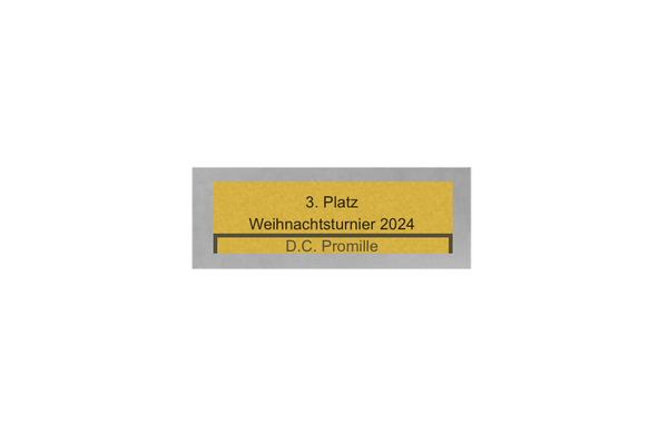 Dart Pokal PFS_009 - 22.5 cm / Silber Mehrfarbig