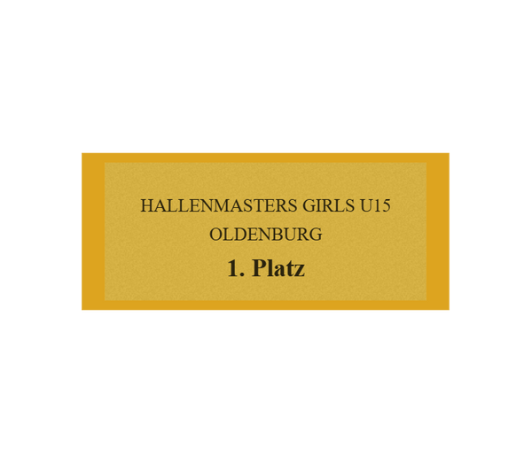 Gravurschild Gold selbstklebend - Gold / 70 x 30 mm