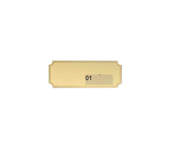 Gravurschilder mit Feinschliff - Gold / 62x24mm