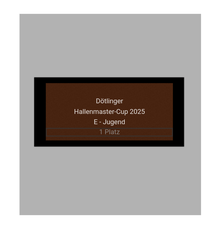 Fussballpokal 87-0 - Gold Schwarz / 39 cm