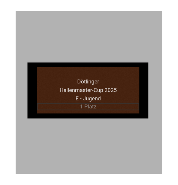 Fussballpokal 87-0 - Gold Schwarz / 39 cm