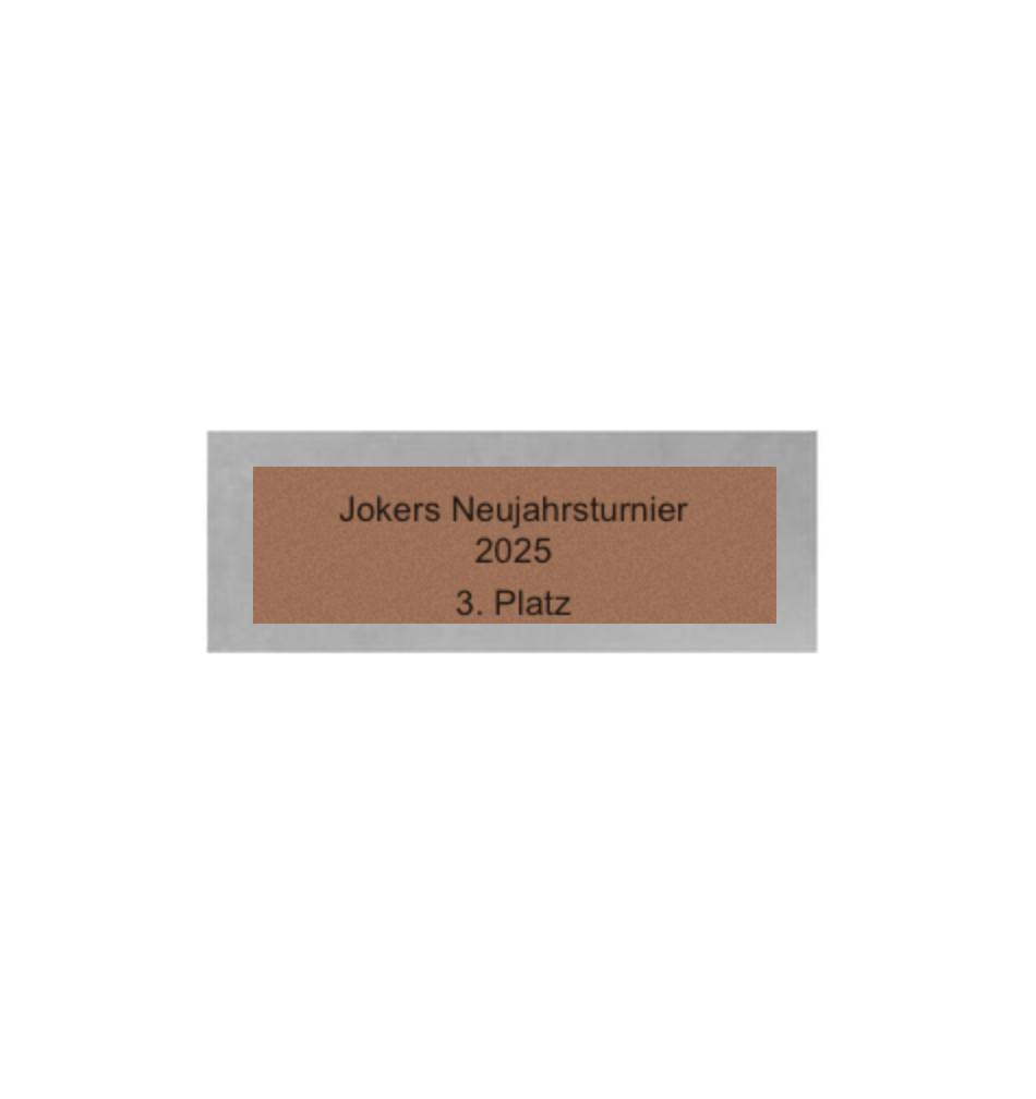 Dart Pokal FG4121 - 19.5 cm / Silber Mehrfarbig