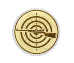 Glas Pokal 8805 blau Schild & Emblem - Silber Blau / 20 cm