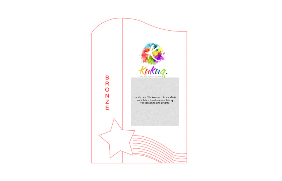 Glas Pokal 137-1 Lasergravur - Bronze / 19 cm / Laser-Gravur