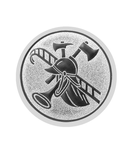 Glas Pokal W341 Schild & Emblem - Glas/Rot / 17 cm