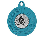 Farbmedaille Ø 50 mm - Türkis / 50 mm