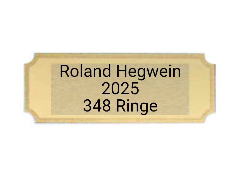 Gravurschilder mit Feinschliff - Gold / 40x15mm