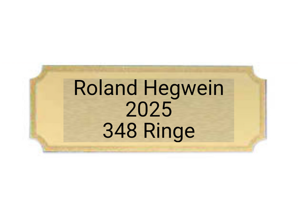 Gravurschilder mit Feinschliff - Gold / 40x15mm