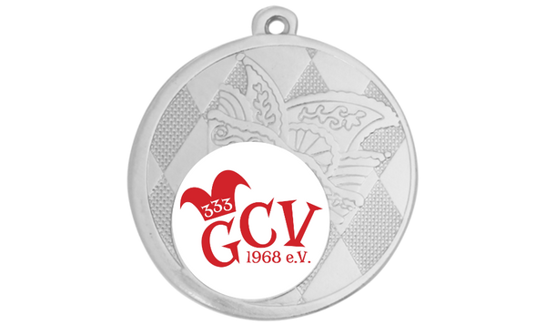 Karnevals Medaille D121 - 50 mm / Silber