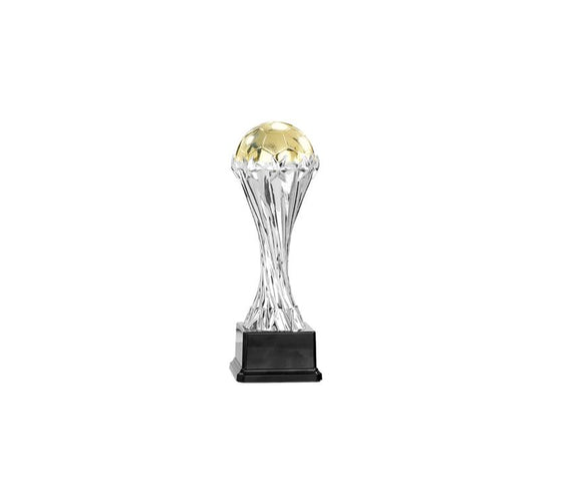 Fußballpokal 84-0 - Gold Silber Schwarz / 32 cm