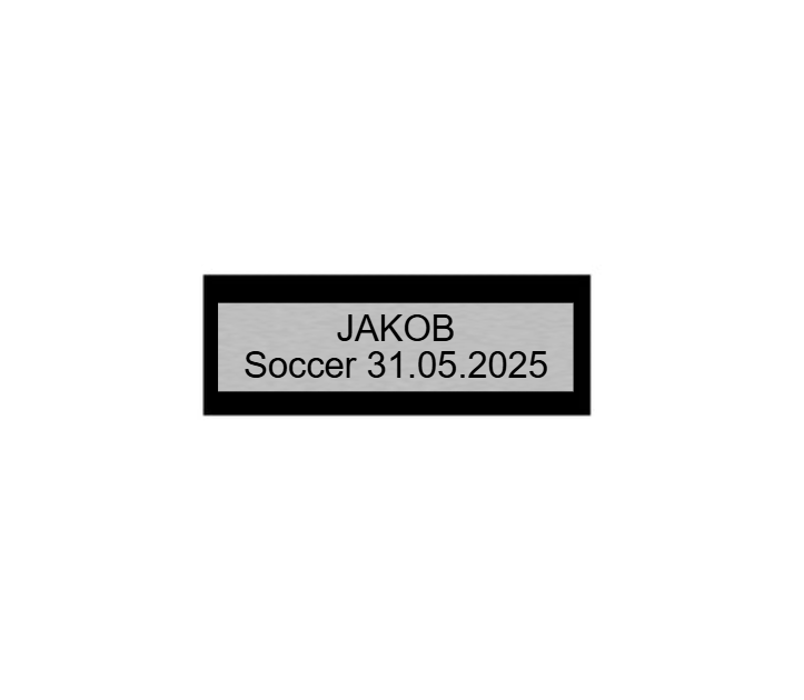 Fußballfigur Kicker P20 - Silber / Schwarz / 13 cm / SM