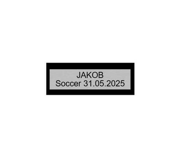 Fußballfigur Kicker P20 - Silber / Schwarz / 13 cm / SM