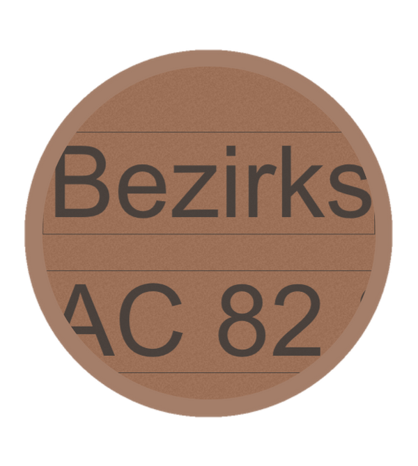 Gravurronde Bronze selbstklebend - Bronze / 50 mm