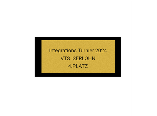 Fussballpokal 87-0 - Gold Schwarz / 39 cm