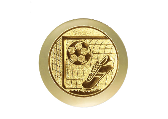 Fußball Pokal FG871 SM - SIlber/Gold / 17.5 cm