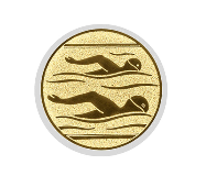 Glastrophäe 136-2 Schild & Emblem - Bunt / 13 cm