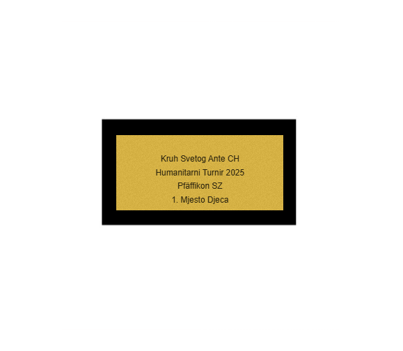 Fußballpokal 84-0 - Gold Silber Schwarz / 27 cm