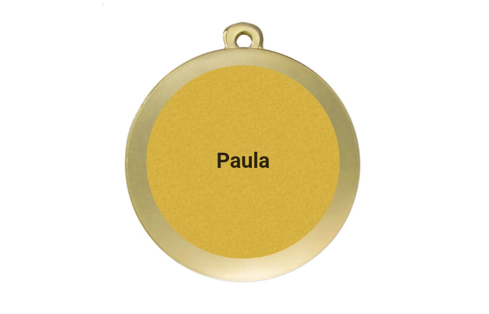 Medaille Fußball D112A Ø 50mm - Gold / 50 mm